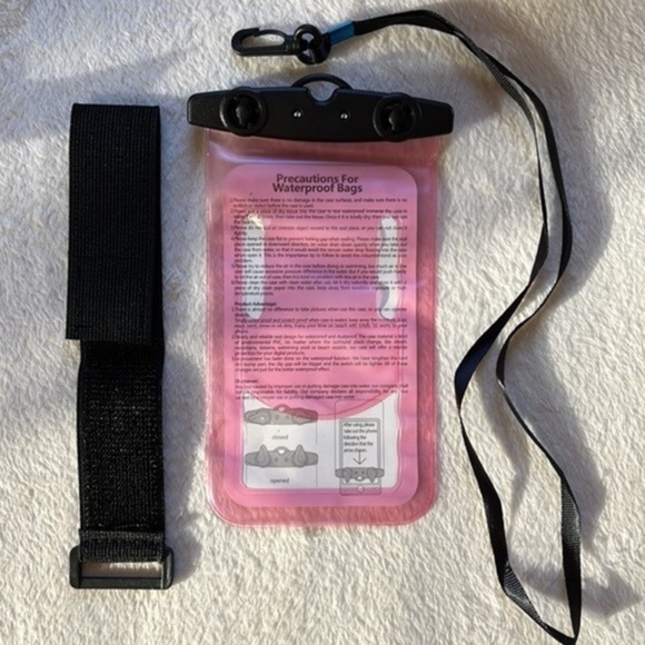 Waterproof Phone Pouch Comp iPhone13 12 11 Pro Galaxy S10 Phones Up to 7in IPX8 - Picture 5 of 8